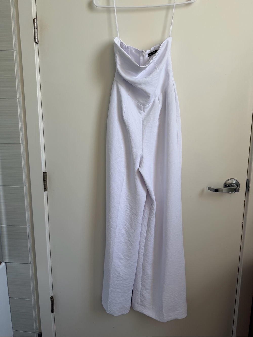 Abercrombie & Fitch White Strapless Bodice Top
